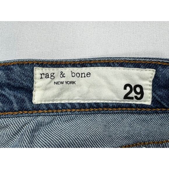 Rag & Bone Women's Dre Low-Rise Boyfriend Blue Denim Jeans - Size 29 (32x30) - Picture 4 of 6